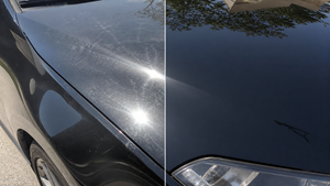 Finishing Polish 1 L tijdens gebruik op de auto