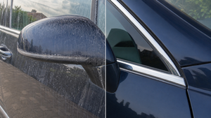 Ontkalker 750 ml tijdens gebruik op de auto