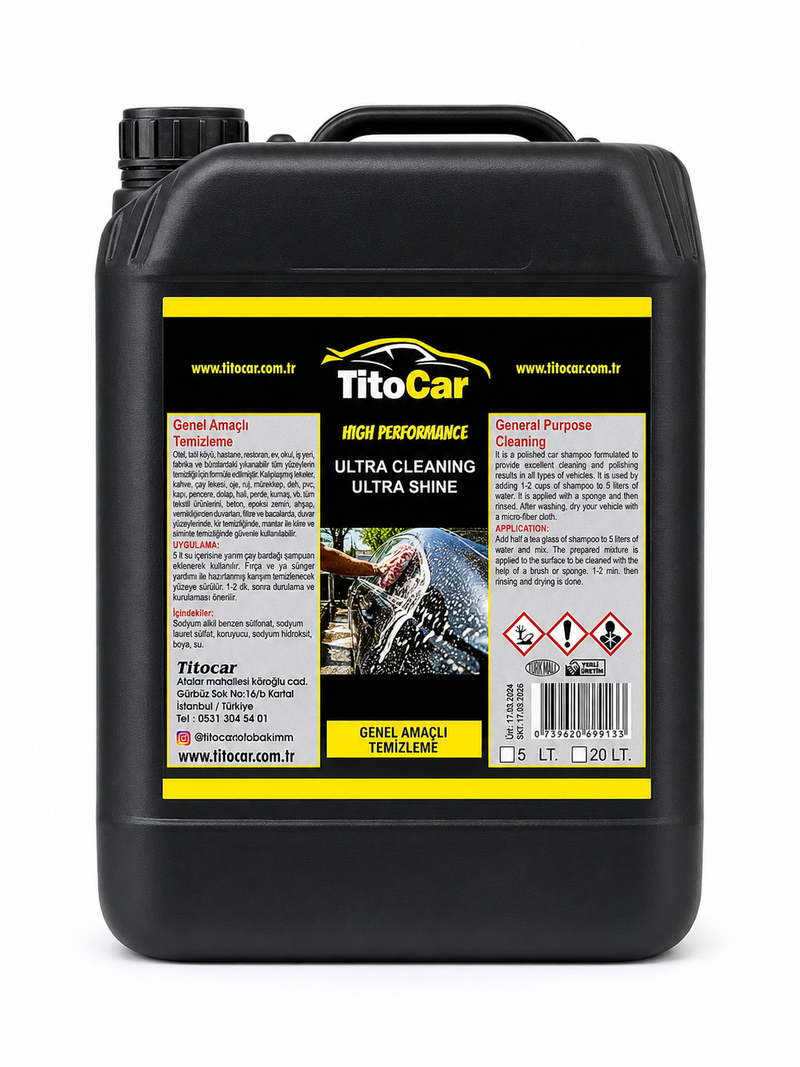 TitoCar Autoshampoo met Wax 5 Liter