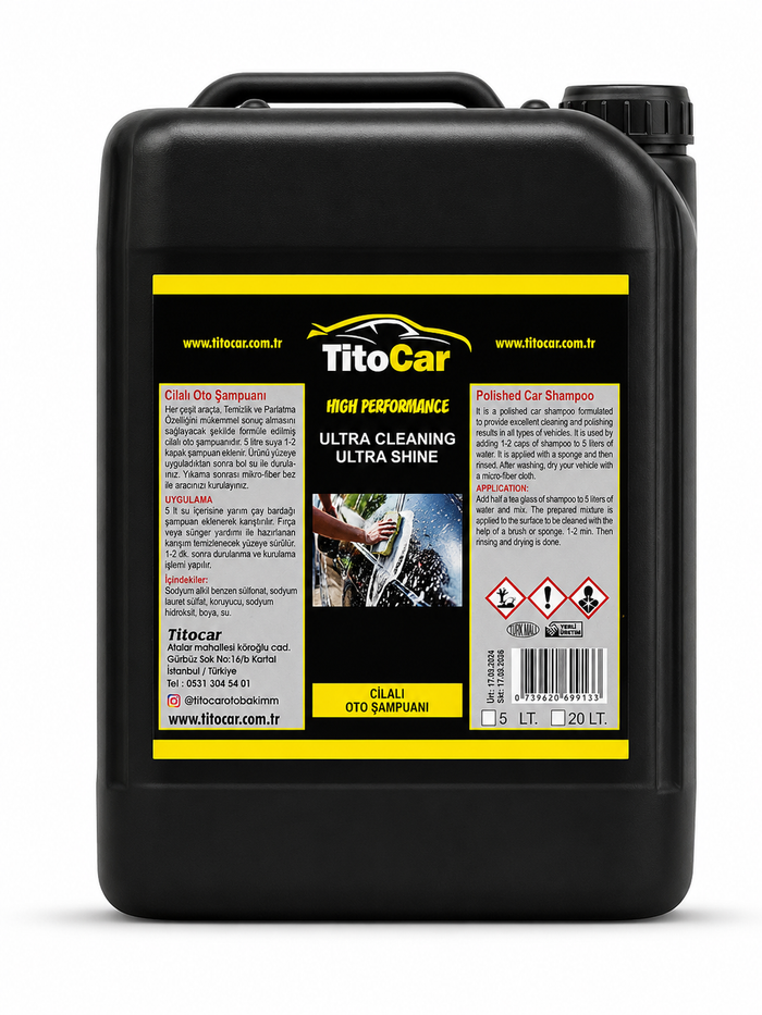 Autoshampoo met Wax 20 L voor professionele autoverzorging