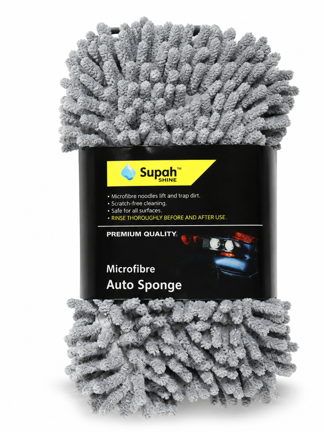 Autowashandschoen Spons 8x23 cm voor professionele autoverzorging