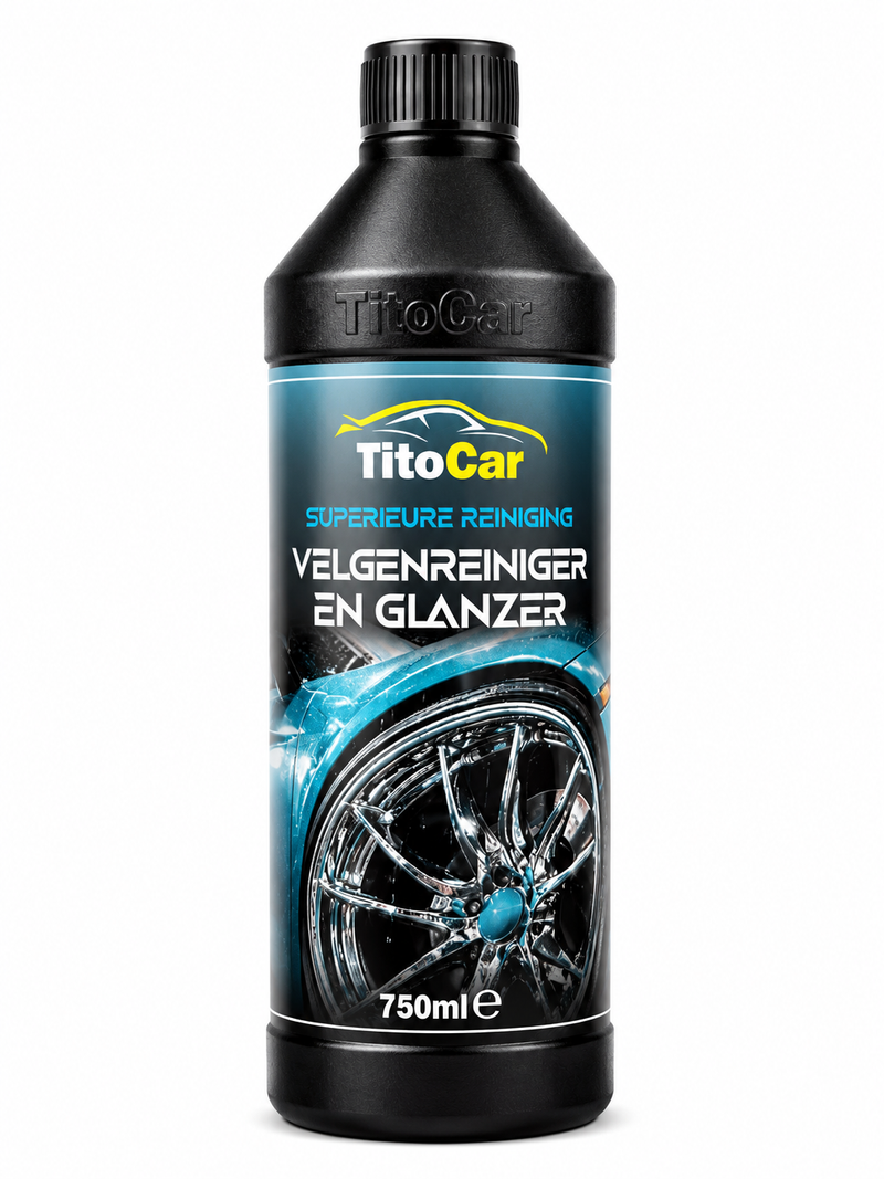 TitoCar Velgenreiniger en Glansmiddel 750 ml