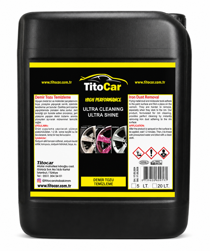 Velgenreiniger 5 L voor professionele autoverzorging