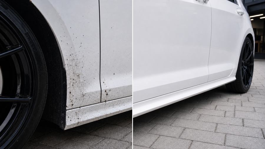 Teerverwijderaar Spray 500 ml voor en na
